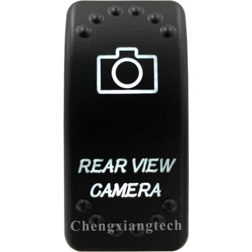 Car Boat SUV UTV RV Truck-White Led -5 Pins-On Off-Laser Etched-Rear View Camera-Rocker Switch-12v 24v-Overload Protection-IP66