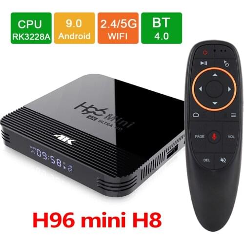 H96 mini H8 RK3228A Android 9.0 Smart TV Box 2.4G/5G Wifi 1080P 4K Blueteeth BT 4.0 Support Youtube H96 Media Player Set top Box