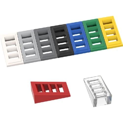 10PCS Building Blocks 61409 2x1x2/318 Grille High-Tech Bricks Assembles Particles DIY Assembly Parts Education Toys For Children