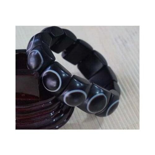 Natural texture Warring States old agate bracelet men bangles jadeite jade bracelets real stone jade beads bangle18mm jewelry