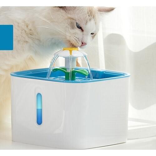 2020 New 2.5L Automatic Pet Cat Water Fountain with fliter&mat Dog Cat Mute Drinker Feeder Bowl Pet Drinking Fountain Dispenser