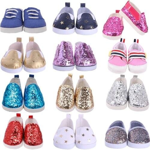 7cm Doll Shoes Cool Handmade Canvas Boots Fit 43cm New Baby Reborn Doll,18Inch Girl American Doll,Russian Toy For Girl,Christmas