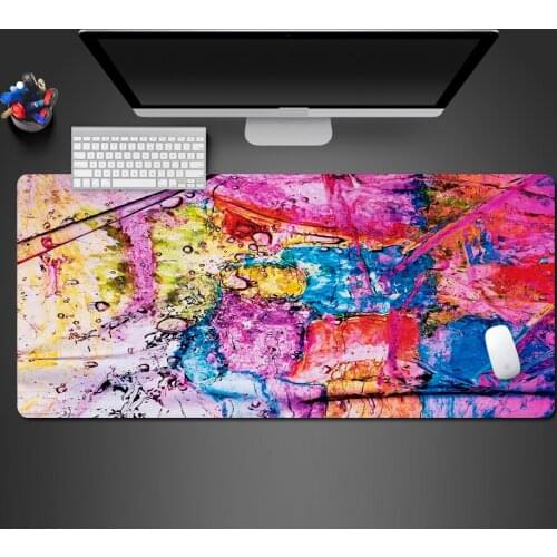 Senior Creative Fun Personality Mousepad Laptop Keyboard Large Side Whipstitch Table Pad High Quality Natural Rubber Special Mat