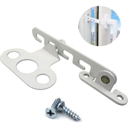 Adjustable Window Limiter latch position stopper Steel casement Sash blocking lock Restrictor Child Safety Falling Prevention
