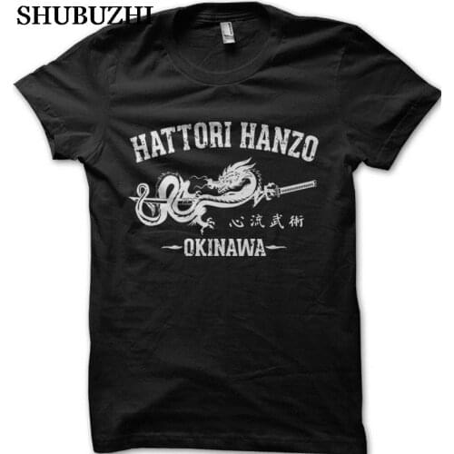 Tops Summer Cool Funny T-Shirt Hatori Hanzo Japanese Samurai Swords Kill Bill Katana Printed T-shirt FN9157 Print T Shirt Men