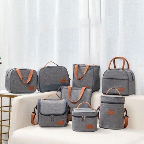 Packaging Bento Travel Handbag Packaging Aluminum Foil Thickening Insulation Large Capacity Office Worker Lunchbox Carry-on Bag