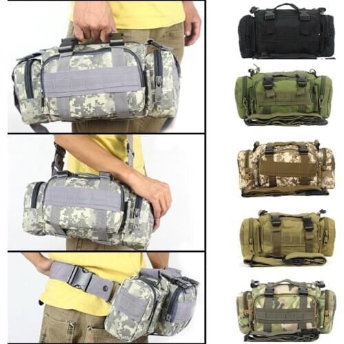 Waterproof Fishing Bag Large Capacity Multinational Lure Reel Fishing Tackle Storage Bag Fishing Shoulder Bag Waist Bag Pack