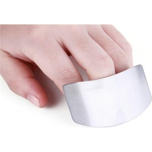 200pcs/lot Finger Guard Protect Finger Hand Not To Hurt Cut Stainless Steel Hand Protector Knife Cutting Finger Protection Tools