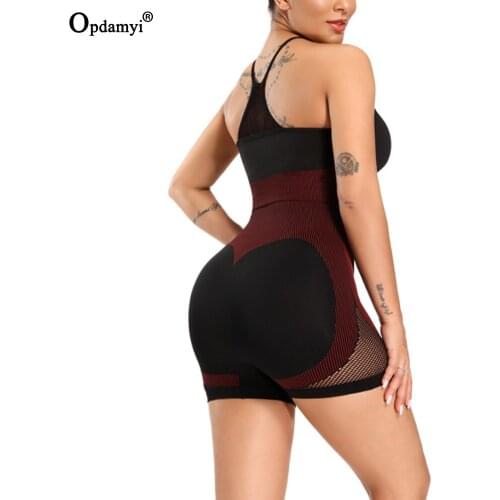 Seamless Women Yoga Shorts Set 2Piece Workout Sportswear Gym Clothes Sexy Mesh Fitness Crop Tops High Waist Leggings Sports Suit