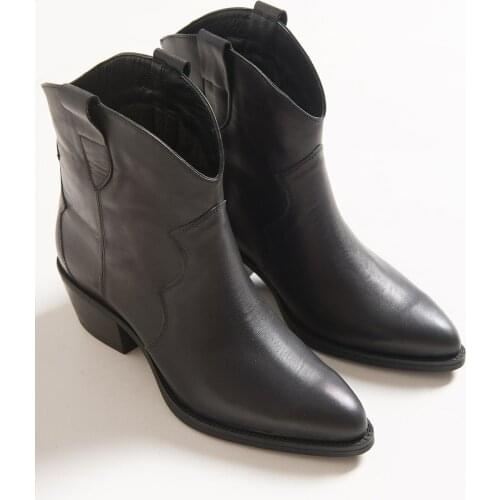 LuviShoes 20 Black Skin Women 'S Boots