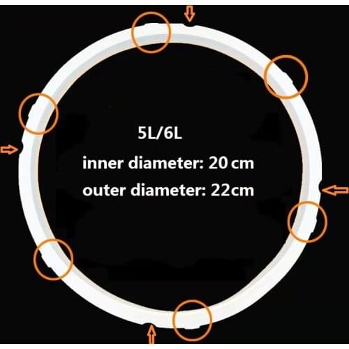 1 Pc 2.5L / 4L / 5L / 6L Various Styles Of Electric Pressure Cooker Sealing Ring Accessories Suitable For SUPOR