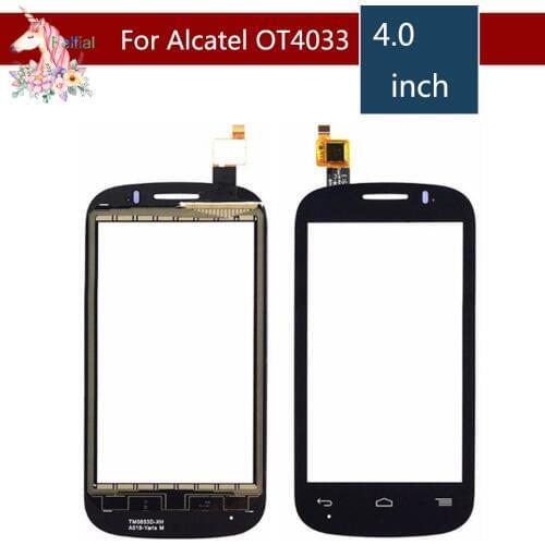 10pcs/lot For Alcatel One Touch POP C3 Dual OT-4033E OT4033 4033D 4033X Touch Screen Digitizer Sensor Outer Glass Lens Panel