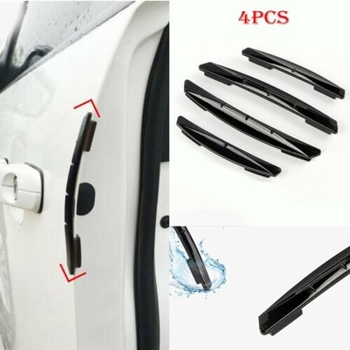 4pcs Car Anti-Collision Sticker Door Edge Guards Trim Molding Protection Strip Scratch Protector Car Crash Door Guard Collision