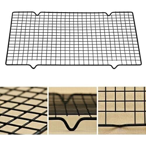 Nonstick High Carbon Steel Cake Cooling Grid Rack Net Cookies Biscuits Bread Muffins Drying Holder Kitchen Baking Tray Tools