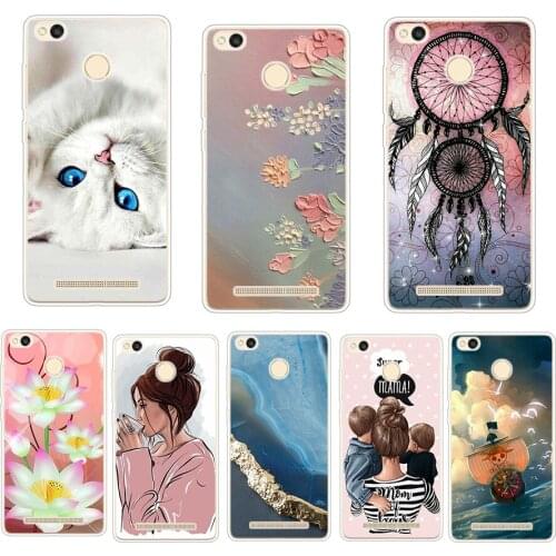 Phone Cases For Xiaomi Redmi 3 Pro 3s Redmi 3s Cover Silicon Phone Back Cover for Xiaomi Redmi 3 Pro Case Redmi 3 S Case