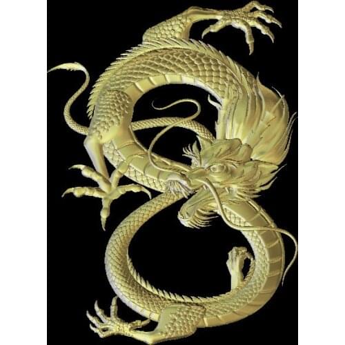 Dragon model STL 3D relief for CNC Router carving engraving artcam type3 aspire M328