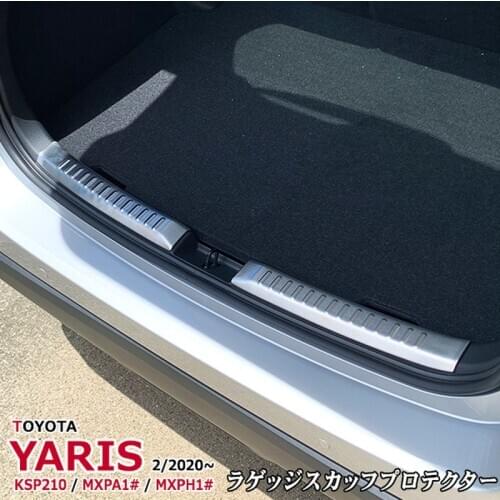 Exquisite Car Rear Scuff Protector for TOYOTA YARIS KSP210 / MXPA1 / MXPH1 SUS304 Auto Stickers Styling