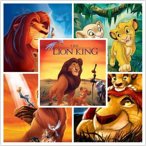 Disney 5D DIY Diamond Painting The Lion King Movie The Lion King Image Full of Diamond Embroidery Handmade Interior Decorations