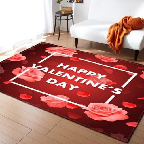 Living Room Carpet Home Valentines Day Bedroom Bedside Childrens Decoration Large Rugs Hallway Balcony Kids Bathroom Floor Mat