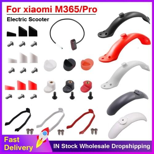 Fenders Scooter Wings Rear Mud Guard Support Protection Plastic Parts Screws Rubber Stopper For Xiaomi Mijia M365 Pro Accessorie