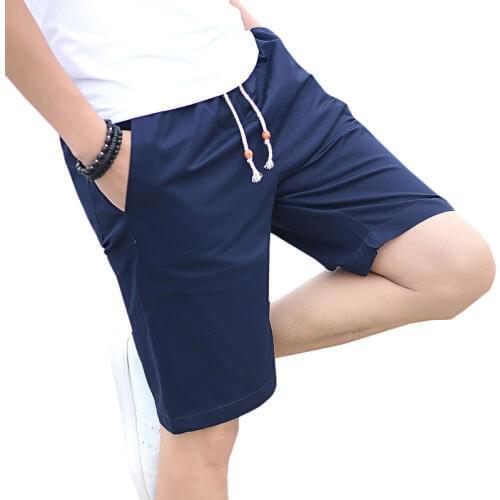 Plus Size M-5XL Summer Cotton Shorts Men Fashion Brand Boardshorts Breathable Male Casual Shorts Comfortable Cool Short