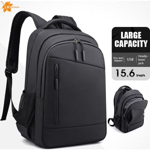 Custom bag Mens School Laptop Backpacks Water Repellent Dry wet depart Travel bag USB Charger mochilas para hombre