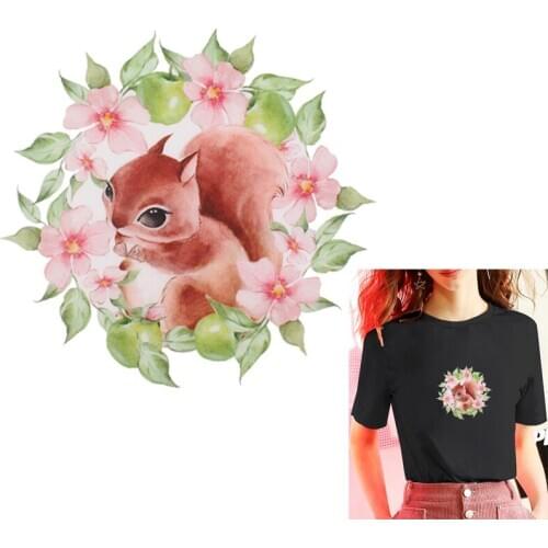 2020 new Lovely Animal Heat Transfer Vinyl Stickers Iron On Patches For kids Clothing Thermal Transfer Press Applique On Clothes