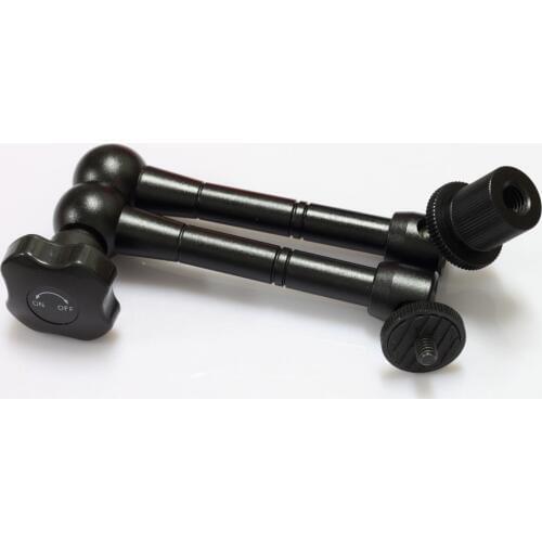 New 11" Articulating Magic Arm with 1/4" to 3/8" female adaptor for rail system