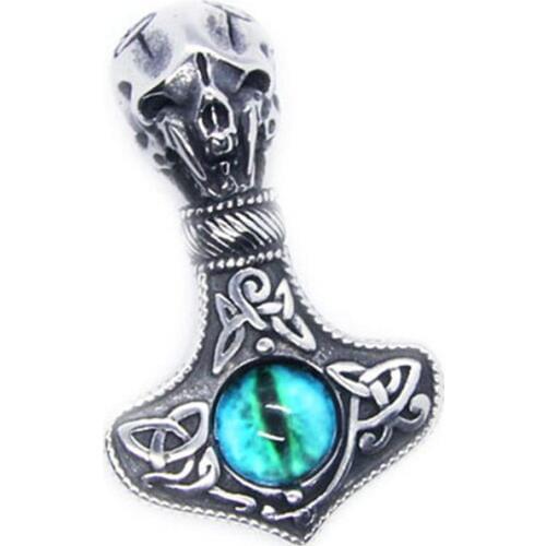 Rany&Roy Skull Huge Eyeball Pendant 316L Stainless Steel Jewelry Hip-hop Pendant