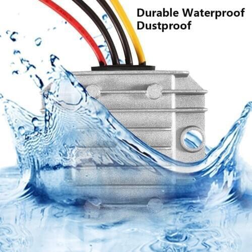 DC Voltage Converter Waterproof Automatic Buck Boost Converter DC-DC 8V-40V to 12V 3A 36W Step Down Up Power Supply