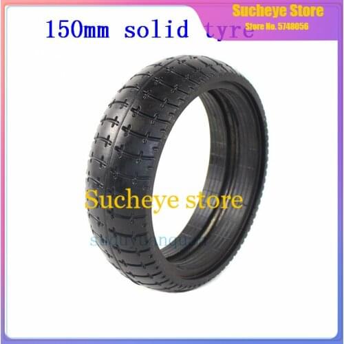 Motorbike 6 Inch Solid Tyre Tire for Mini Smart Self Balancing Scooter 150x43 mm Hoverboard Unicycle Scooter Airless Tire