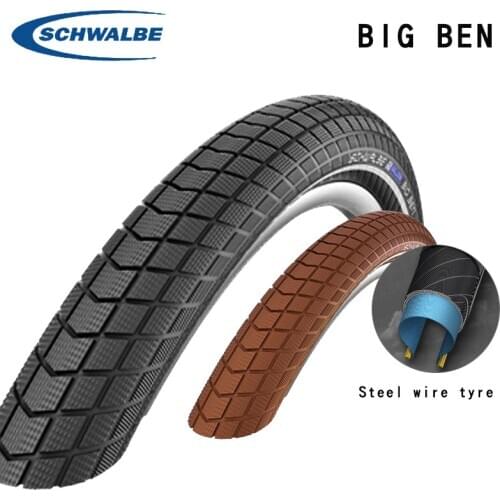 Schwalbe Big Ben City commuter bicycle tire 24 26 27.5 28 inch 700 * 38C puncture resistant outer tire