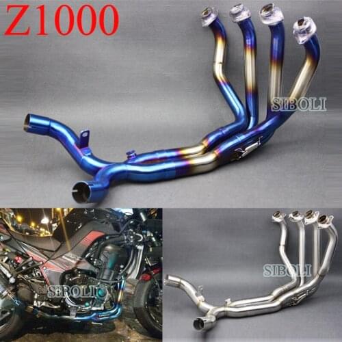 Z1000 Motorcycle Exhaust Muffler Pipe Modified Stainess Steel Full System For Kawasaki Z1000 2010 2011 2012 2013 2014 2015 2016