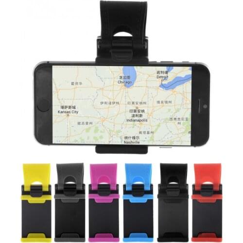 Universal Car Phone Bracket Holder Steering Wheel Bike Clip Mounting Bracket Suitable For IPhone Samsung Xiaomi Mobile Phone