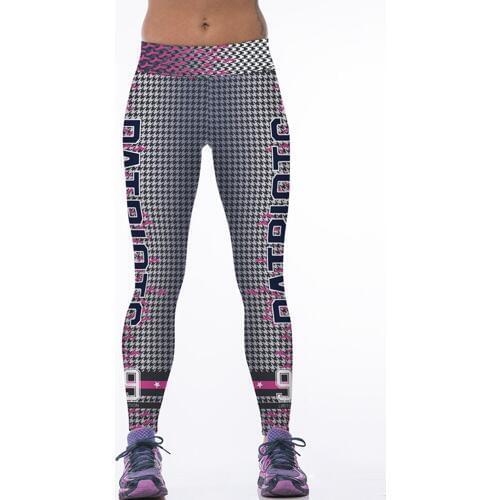 Spring Women Sport Leggings Letter 3D Print High Waist Quick Dry Slim Gym Workout Pant For Yoga Running Fitness Jogging Jeggings