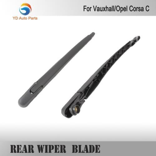 YD WINDOW CAR BACK REAR WIPER BLADE FOR VAUXHALL FOR OPEL CORSA C REAR WINDSCREEN WIPER ARM AND BLADE SET 2001-2006 9114678