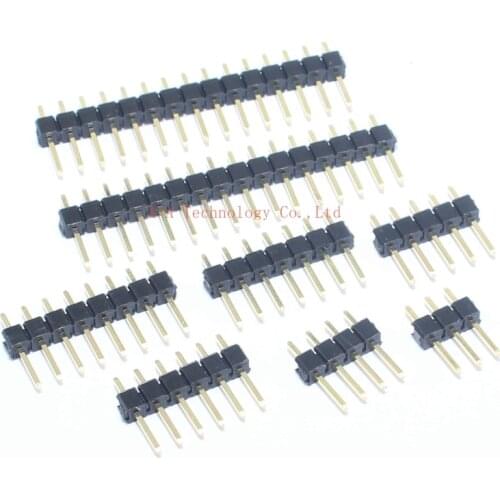 1.27mm 1.27 Pin Header Single Row Male Breakaway PCB Board Connector Pinheader 1*2/4/5/6/8/10/12/15-40p 50p