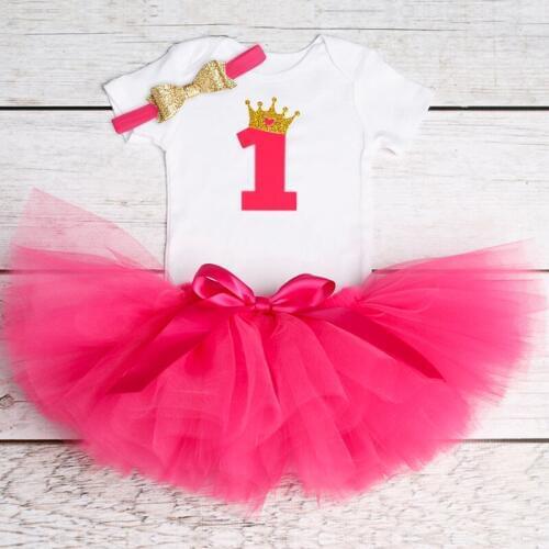 1 Year Infant Christening Clothing Dress Brand Baby Cake Smash Dress Toddler Birthday Outfit Newborn Baby Girl Baptism Clothes