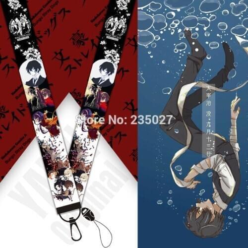 10 pcs/set Anime Bungou Stray Dogs phone lanyard straps Nakajima Atsushi keychain key rope keyring strap toy gift