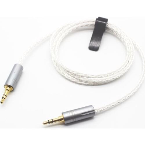 3.5mm Male to Male 3.5mm to 3.5mm Stereo Headphone Adapter Silver Plated Aux Cable Audio Cable 1m