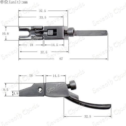 6Pcs Floyd Rose String Saddles for Guitar Tremolo Bridge Double Locking