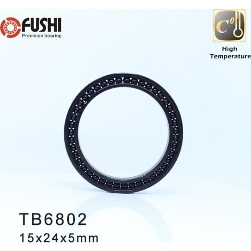 6802 High Temperature Bearing 15*24*5 mm ( 2 Pcs ) 500 Degrees Celsius Thin Section Bearings Full Ball Bearing