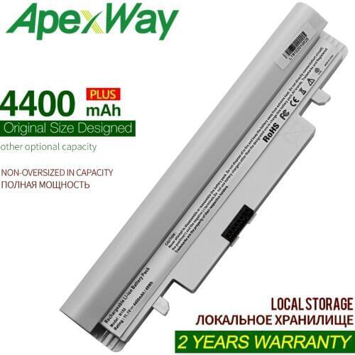 ApexWay 6 cell laptop N150 N150P battery for Samsung N143 N143P N145 N145P N148 N148P N250 N250P N260 N260P AA-PB2VC6B