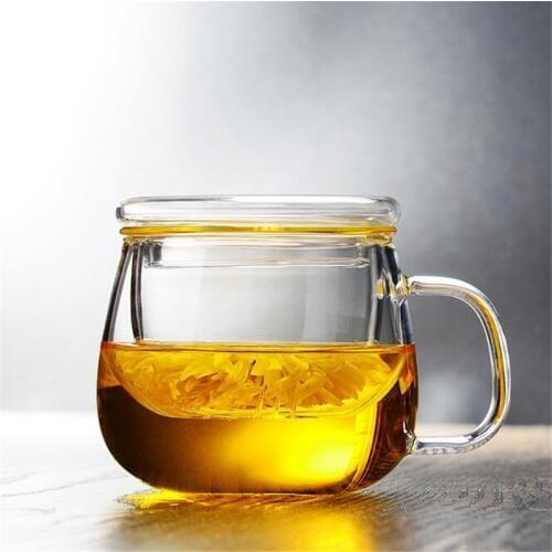 Tea Cup 300 ml Milk Cup With Infuser Lid Coffee Tea Drink Accessories