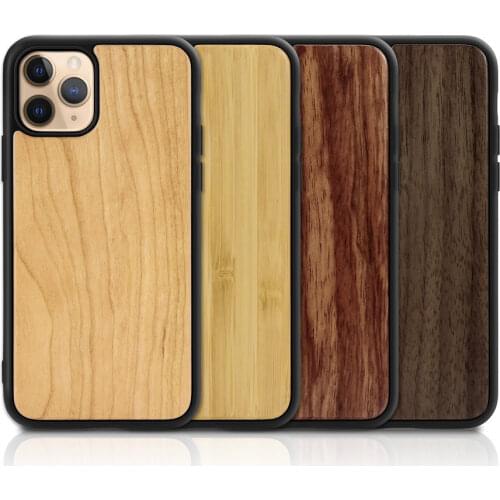 Real Wood back case for iphone 12 Mini SE 2020 XR X S Max 8 7 6 Plus Genuine Bamboo Wooden Hard Phone case for iPhone 11 Pro Max