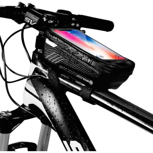 Shell on bicycle mountain front beam tube of mobile phones on the package bag saddle bag cycling equipment