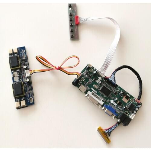 For L170E1 L170E3 1280*1024 LVDS 30Pin VGA+DVI 4CCFL panel Inverter cable 17" M.NT68676 LCD display controller card DIY kit