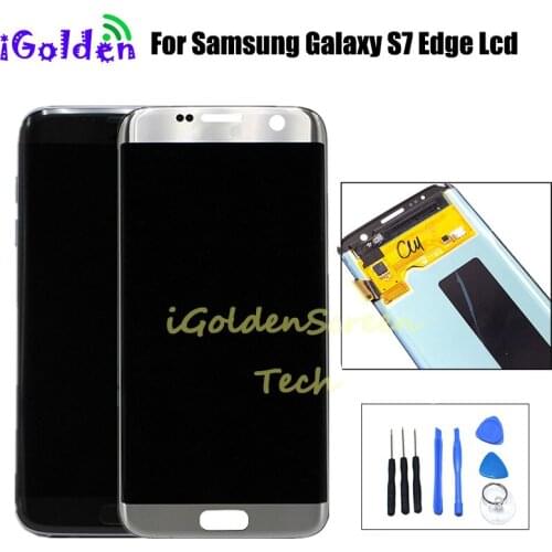 For SAMSUNG GALAXY S7 EDGE G935 G935F LCD with frame Display Touch Screen Digitizer Assembly 5.5" For Samsung S7 Edge G935F LCD