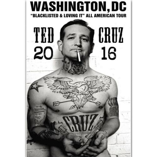 F052 Ted Cruz New USA Famous Star Great Man Silk Cloth Poster Art Bedroom Decoration