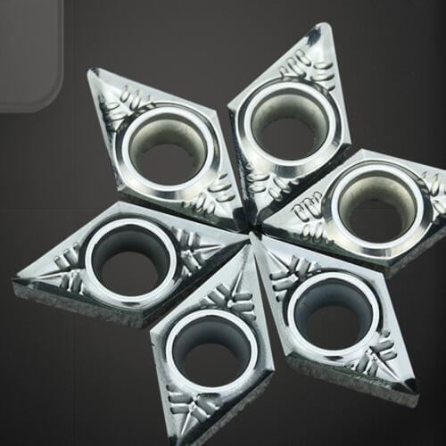 GULING 10PCS Numerical control aluminum vehicle blade DCGT07/11T302-AK external and internal hole blade H01 diamond alloy grain